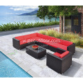 PE đồ nội thất wicker ngoài trời patio wicker sofa